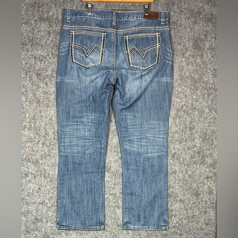 Cody James Jeans Straight Thick Stitch Medium Wash Men’s Size 40x32